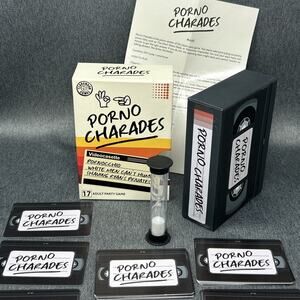 Porno Charades Adult Party Game 96 Cards Sand Timer Instructions 17+